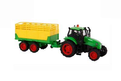 Traktor sæt med vogn og tilbehør Kids Globe